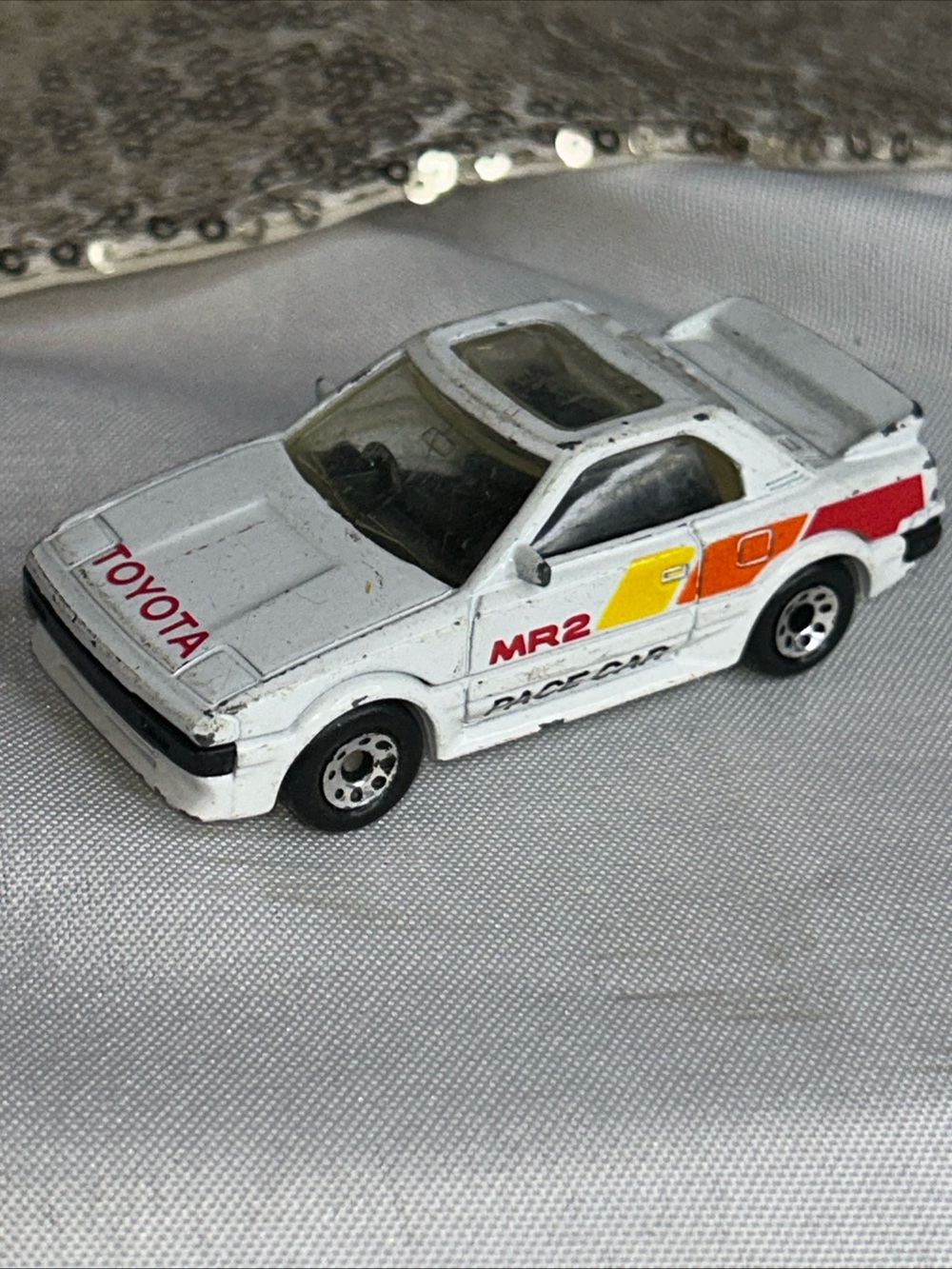 Vintage Matchbox 1985 Toyota MR2 pace car collectible 1/64 scale Diecast Diorama